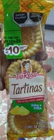 Cantidad de azúcar en Tartinas sabor piña Tia Rosa