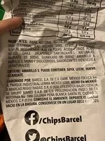 入っている砂糖の量 Chips Barcel