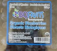 Amount of sugar in Organic blueberries