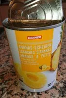 İçindeki şeker miktarı Ananas 10 Scheiben