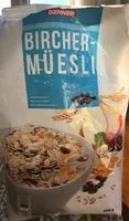 Suhkru kogus sees Birchermüesli