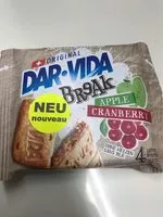 Количество сахара в Dar-vida Break Apple Cranberry