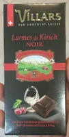 Cantidad de azúcar en Villars Chocol.liqueur Kirsch Couverture Noir Tablette 100G