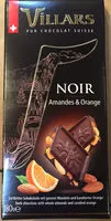 चीनी की मात्रा Chocolat noir amandes & orange