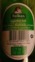 Zucker und Nährstoffe drin Falkenbier