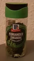 Количество сахара в Coriandre