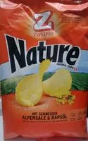 Amount of sugar in Nature Original chips