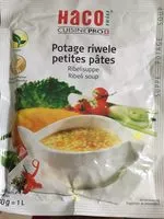 Quantité de sucre dans Potage riwele petites pâtes