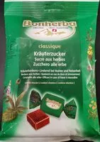 चीनी की मात्रा Bonbons aux herbes