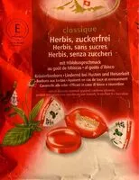 चीनी की मात्रा Herbis, sans sucres