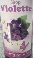 Quantité de sucre dans Morand Sirop Violette
