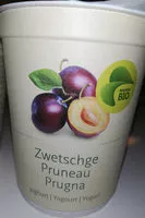 चीनी की मात्रा Yogourt Pruneau, Bio