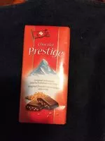 Sucre et nutriments contenus dans Chocolat prestige chocolat alprose sa