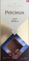 Sokerin määrä sisällä Précieux Lait Moka