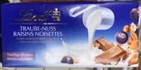 Chocolats au lait aux raisins