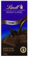 Количество сахара в Chocolate Suíço Amargo Lindt Swiss Classic Cartucho 100g