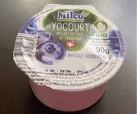入っている砂糖の量 Yogourt myrtille