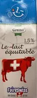 Zuckermenge drin LAit équitable UHT 1,5 mg 1 L
