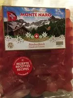 Sucre et nutriments contenus dans Monte naro