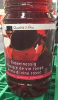 Amount of sugar in Vinaigre de vin rouge