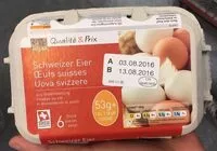 入っている砂糖の量 6 oeufs suisses