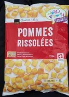 Zuckermenge drin Pommes rissolées