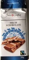 Quantité de sucre dans Milch schokolade