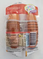 Количество сахара в Qualité & Prix Cervelas Meat