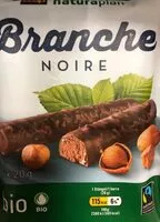 Barre de chocolat noir fouree aux noisettes