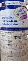 Jumlah gula yang masuk Qualité & Prix Galettes de riz complet