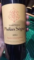 Sucre et nutriments contenus dans Chateau phelan segur