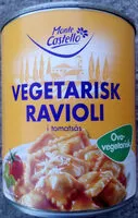İçindeki şeker miktarı Monte Castello Vegetarisk ravioli i tomatsås