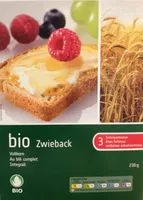 Sugar and nutrients in Coop naturaplan bio