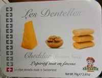 Amount of sugar in Les Dentelles Cheddar saveur noix