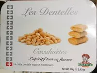 Amount of sugar in Les Dentelles - Cacahuètes