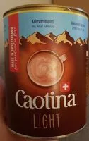 入っている砂糖の量 Caotina Light