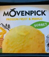 Jumlah gula yang masuk Sorbet fruit de la passion avec morceaux de mangue
