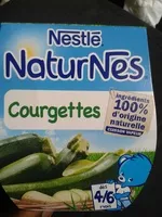 Sokerin määrä sisällä NESTLE NATURNES Petits Pots Bébé Courgettes -2x130g -Dès 4/6 mois