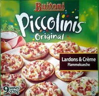 Sucre et nutriments contenus dans Piccolinis