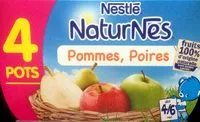 Sokerin määrä sisällä NESTLÉ NATURNES Purée bébé Pommes Poires -4x130g -Dès 4/6 mois