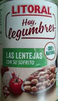 Suhkru kogus sees lentejas con su sofrito