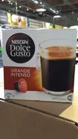 Amount of sugar in Dolce Gusto caffè grande intenso
