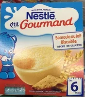 Quantité de sucre dans semoule lait