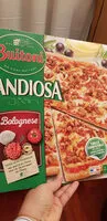 Amount of sugar in GRANDIOSA pizza bolognaise surgelée