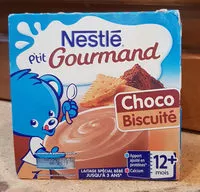 Quantité de sucre dans P'tit Gourmand choco biscuité