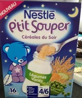 含糖量 P'tit souper - céréales du soir Légumes variés