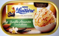 Creme glacee vanille amandes caramelisees