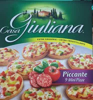 Amount of sugar in Piccante 9 Mini Pizze