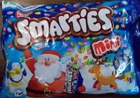 Sucre et nutriments contenus dans Smarties mini