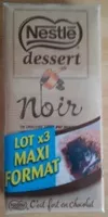 Quantité de sucre dans NESTLE DESSERT Noir 3x205g